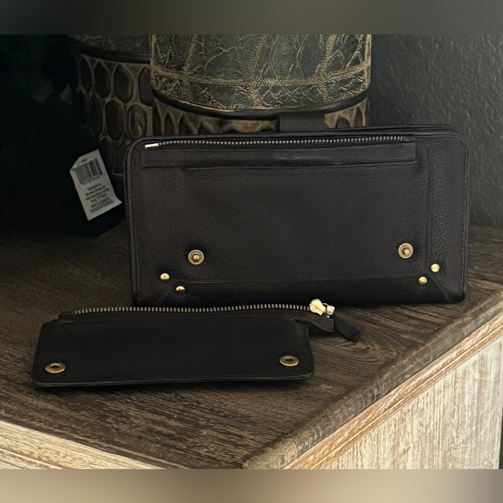 **NEW** JEROME DREYFUSS "PAUL'" WALLET (CHOCOLATE BROWN) - Picture 3 of 6